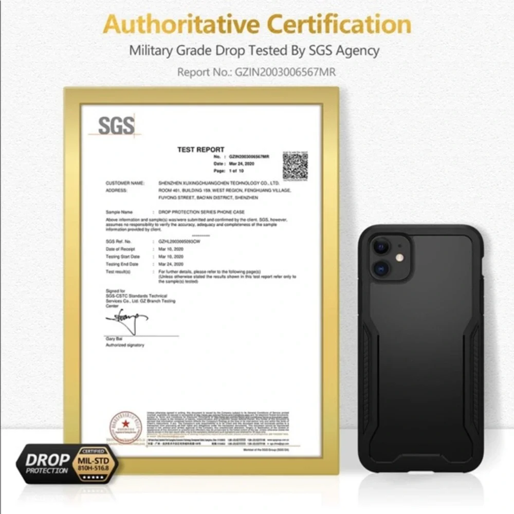 iPhone 11 Rugged Shockproof Military Grade Case